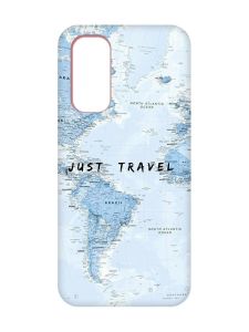 Матовий чохол з рожевими боками на Xiaomi Redmi Note 11 4G :: Подорожі. Карта (принт 323)