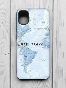 Матовий чохол з чорними боками на Samsung Galaxy A04E/A042 :: Подорожі. Карта (принт 323)