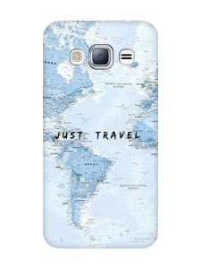 Матовий чохол з чорними боками на Samsung Galaxy J3 / J310 :: Подорожі. Карта (принт 323)