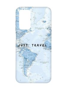 Матовий чохол з чорними боками на Xiaomi Redmi Note 11 4G :: Подорожі. Карта (принт 323)