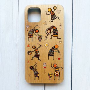 Дерев'яний чохол на iPhone 11 Pro Max (6,5) :: Принт Етно
