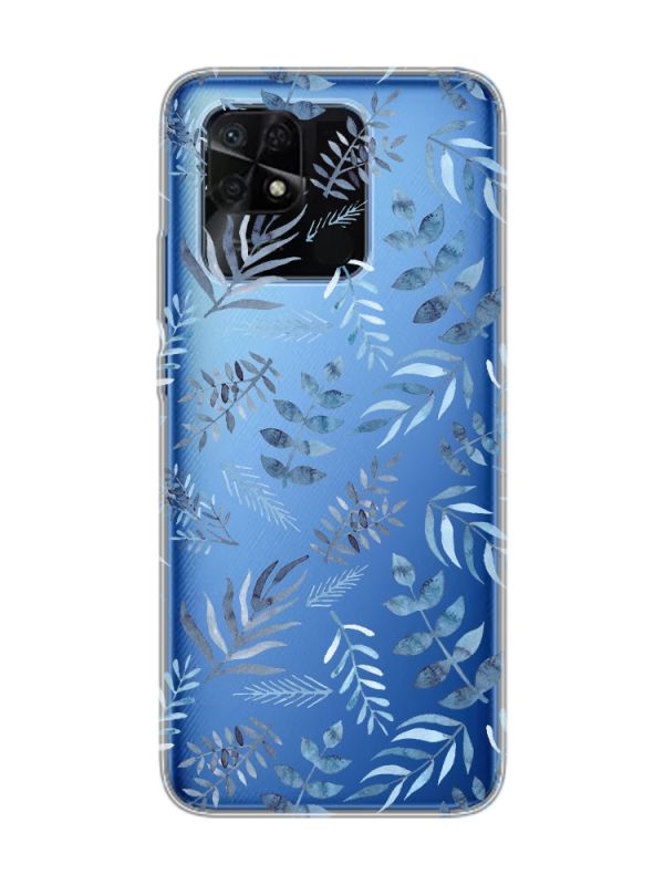 Прозорий чохол на Xiaomi Redmi 10C :: Рослинний фон (принт 276)