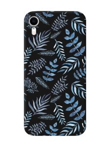 Матовий чорний чохол на Apple iPhone XR :: Рослинний фон (принт 276)