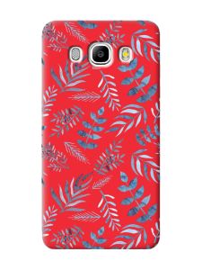 Матовий червоний чохол на Samsung Galaxy J5 (2016) J510 :: Рослинний фон (принт 276)