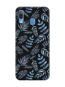 Матовий чорний чохол на Samsung Galaxy A30 (2019) / A20 (2019) :: Рослинний фон (принт 276)