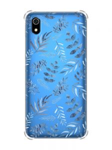 Чохол з потовщеними кутами для Xiaomi Redmi 7A :: Рослинний фон (принт 276)