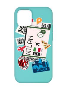 Матовий бірюзовий чохол на Apple iPhone 12/12 Pro (6.1) :: Подорожі. Італія (принт 325)