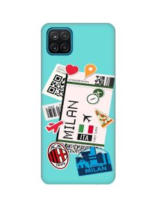 Матовий бірюзовий чохол на Samsung Galaxy A12 :: Подорожі. Італія (принт 325)