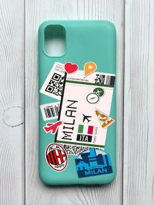 Матовий бірюзовий чохол на Samsung Galaxy A04E / A042 :: Подорожі. Італія (принт 325)