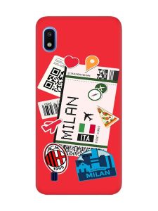Матовий червоний чохол на Samsung Galaxy A10 (2019) A105 :: Подорожі. Італія (принт 325)