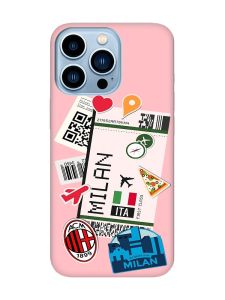 Матовий рожевий чохол на Apple iPhone 13 Pro Max :: Подорожі. Італія (принт 325)