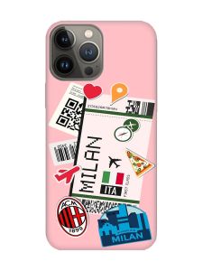 Матовий рожевий чохол на Apple iPhone 13 Pro :: Подорожі. Італія (принт 325)