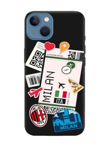 Матовий чорний чохол на Apple iPhone 13 :: Подорожі. Італія (принт 325)