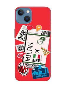 Матовий червоний чохол на Apple iPhone 13 :: Подорожі. Італія (принт 325)