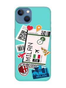 Матовий бірюзовий чохол на Apple iPhone 13 :: Подорожі. Італія (принт 325)