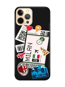 Матовий чорний чохол на Apple iPhone 12 Pro Max :: Подорожі. Італія (принт 325)