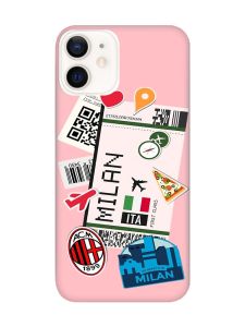 Матовий рожевий чохол на Apple iPhone 12 / 12 Pro (6.1) :: Подорожі. Італія (принт 325)