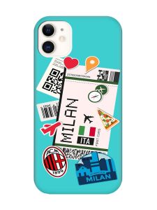 Матовий бірюзовий чохол на Apple iPhone 11 (6.1) :: Подорожі. Італія (принт 325)