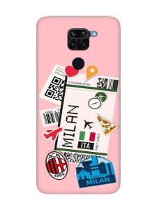 Матовий рожевий чохол на Xiaomi Redmi Note 9 :: Подорожі. Італія (принт 325)