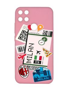 Матовий рожевий чохол на Xiaomi Redmi 10C :: Подорожі. Італія (принт 325)