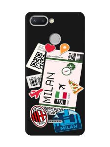 Матовий чорний чохол на Xiaomi Redmi 6 :: Подорожі. Італія (принт 325)