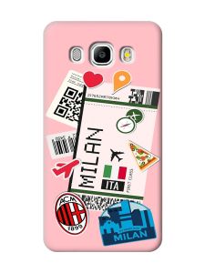 Матовий рожевий чохол на Samsung Galaxy J5(2016) J510 :: Подорожі. Італія (принт 325)