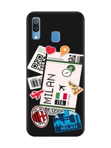 Матовий чорний чохол на Samsung Galaxy A30 (2019) / A20 (2019) :: Подорожі. Італія (принт 325)