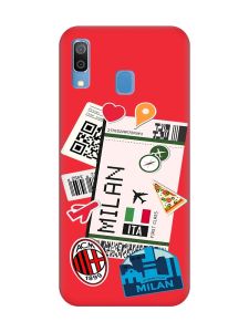 Матовий червоний чохол на Samsung Galaxy A30 (2019) / A20 (2019) :: Подорожі. Італія (принт 325)