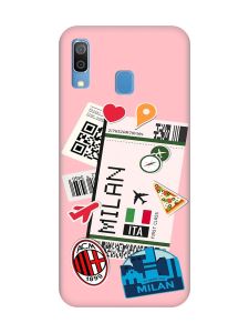 Матовий рожевий чохол на Samsung Galaxy A30 (2019) / A20 (2019) :: Подорожі. Італія (принт 325)