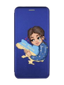 Чохол-книжка з малюнком для Samsung Galaxy M32/ M22/ A22 4G Синій :: Моя Україна (патріотичний принт 2)