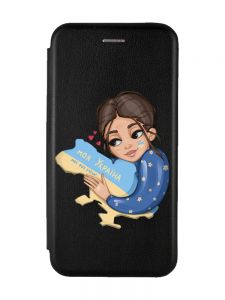 Чохол-книжка з малюнком для Samsung Galaxy A14 5G Чорний :: Моя Україна (патріотичний принт 2)