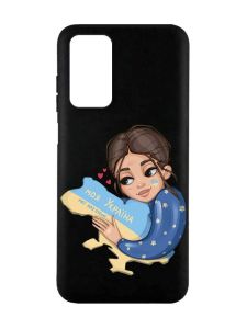 Матовий чорний чохол на Xiaomi Redmi Note 11 4G :: Моя Україна (патріотичний принт 2)