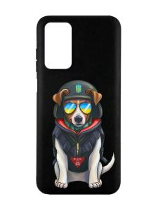 Матовий чорний чохол на Xiaomi Redmi Note 11 4G :: Патрон (патріотичний принт 4)