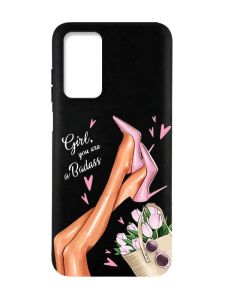 Матовий чорний чохол на Xiaomi Redmi Note 11 4G :: Ніжки (принт 62)