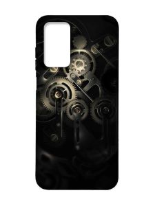 Матовий чохол з чорними боками на Xiaomi Redmi Note 11 4G :: Механізм (принт 238)