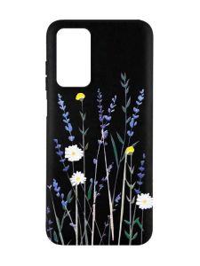 Матовий чорний чохол на Xiaomi Redmi Note 11 4G :: Польові квіти (принт 270)