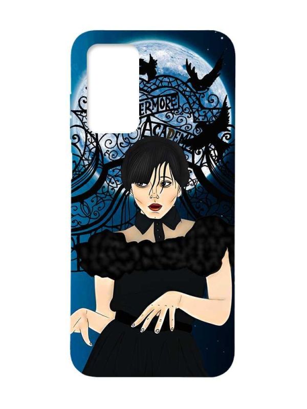 Матовий чохол з чорними боками на Xiaomi Redmi Note 11 4G :: Танець. Венздей (принт 212)