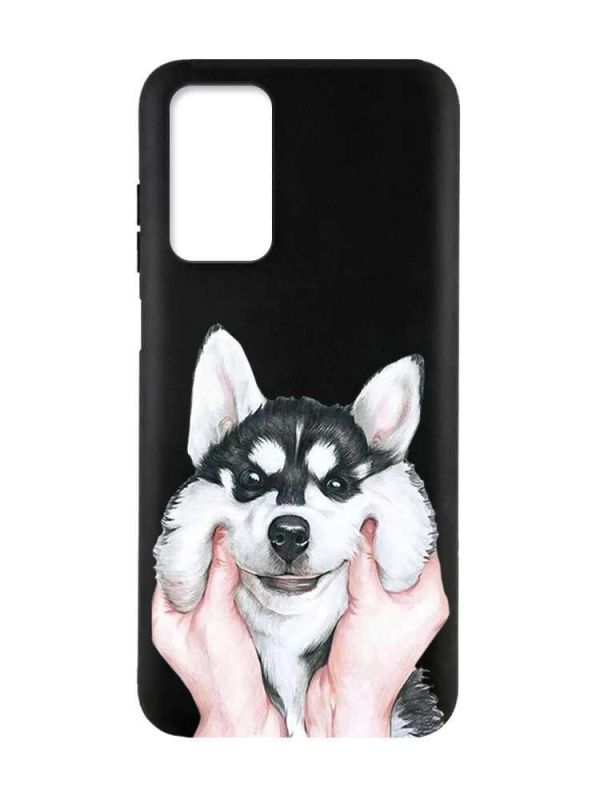 Матовий чорний чохол на Xiaomi Redmi Note 11 4G :: Мордочка (принт 121)