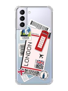 Чохол з потовщеними кутами на Samsung Galaxy S21 Plus :: Подорожі. Лондон (принт 326)