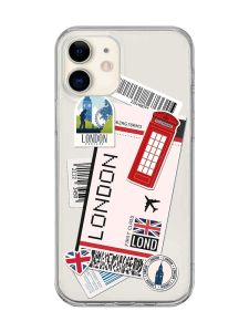 Прозорий чохол на iPhone 12 mini :: Подорожі. Лондон (принт 326)