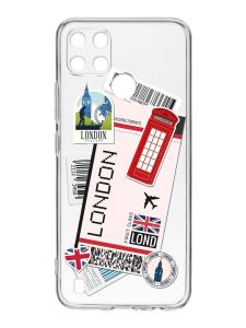 Прозорий чохол на Realme C21Y :: Подорожі. Лондон (принт 326)