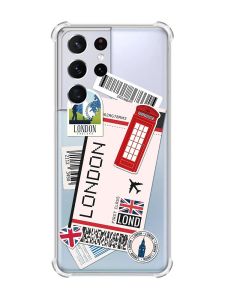 Чохол з потовщеними кутами на Samsung Galaxy S21 Ultra :: Подорожі. Лондон (принт 326)