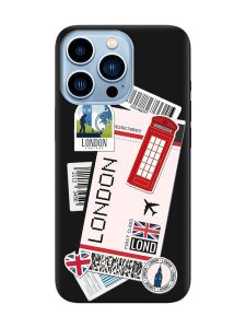 Матовий чорний чохол на Apple iPhone 13 Pro Max :: Подорожі. Лондон (принт 326)