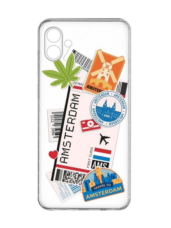 Прозорий чохол на Samsung Galaxy A04e/A042 :: Подорожі. Амстердам (принт 327)