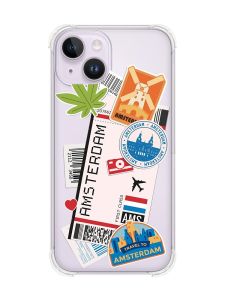 Чохол із потовщеними кутами на iPhone 14 :: Подорожі. Амстердам (принт 327)