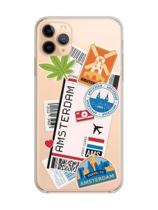 Прозорий чохол на iPhone 11 Pro Max (6,5) :: Подорожі. Амстердам (принт 327)