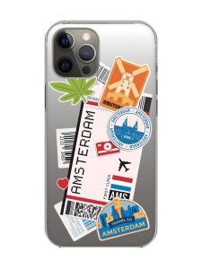 Прозорий чохол на iPhone 12 Pro Max :: Подорожі. Амстердам (принт 327)