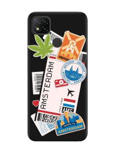 Матовий чорний чохол на Xiaomi Redmi 9C/10A :: Подорожі. Амстердам (принт 327)