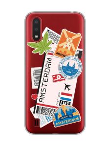 Прозорий чохол для Samsung Galaxy A01 :: Подорожі. Амстердам (принт 327)