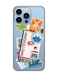 Прозорий чохол на Apple iPhone 13 Pro Max :: Подорожі. Амстердам (принт 327)